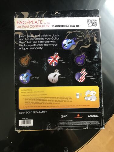 Official NIB Guitar Hero Faceplate Les Paul PS3 XBOX 360 Chrome Silver - Fresh Stock Dated December 2025
