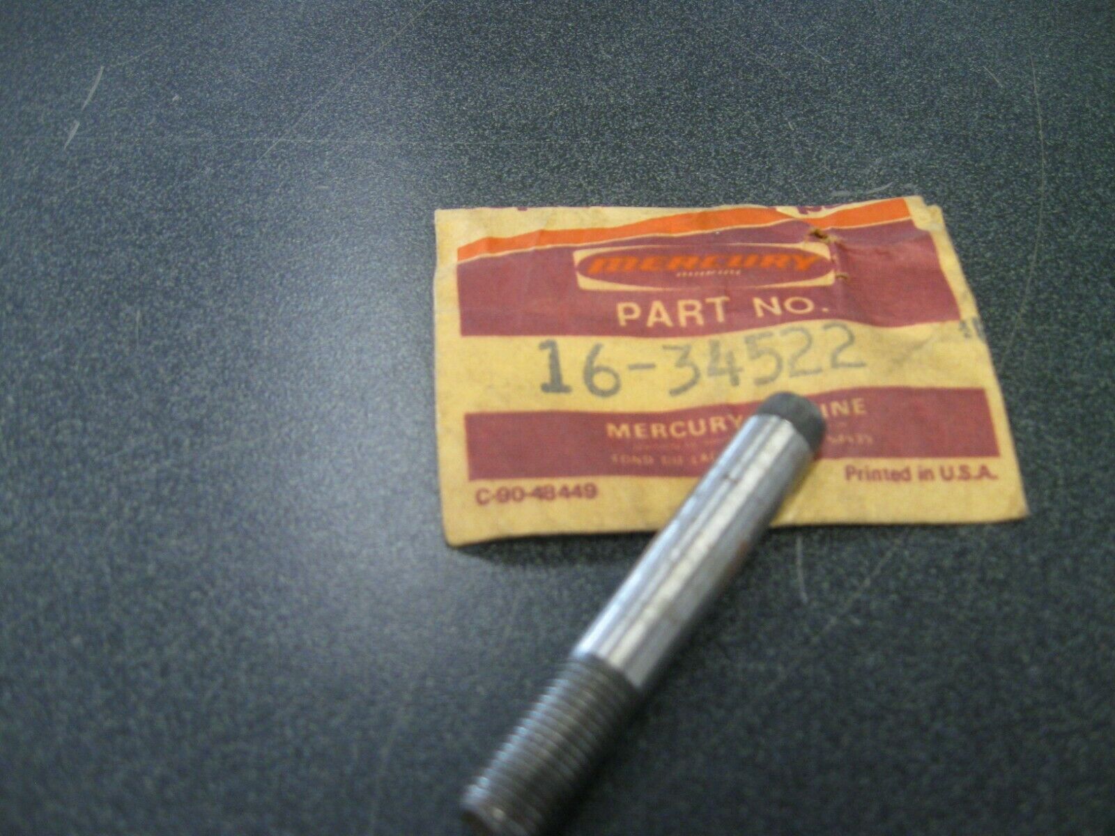 MERCURY MARINE ROCKER COVER STUD 34522 J53 - Fresh Stock Dated February 2026