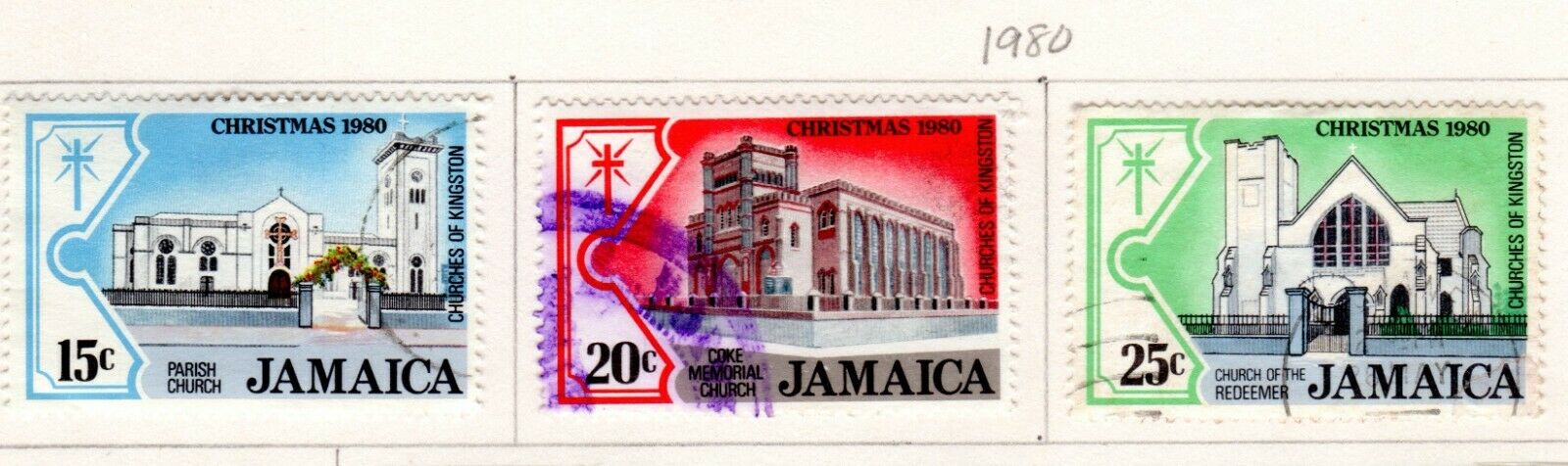 Jamaica Scott 465//498 Used on 2  Album Pages Issued 1979-1981 - Fresh Stock Dated December 2025