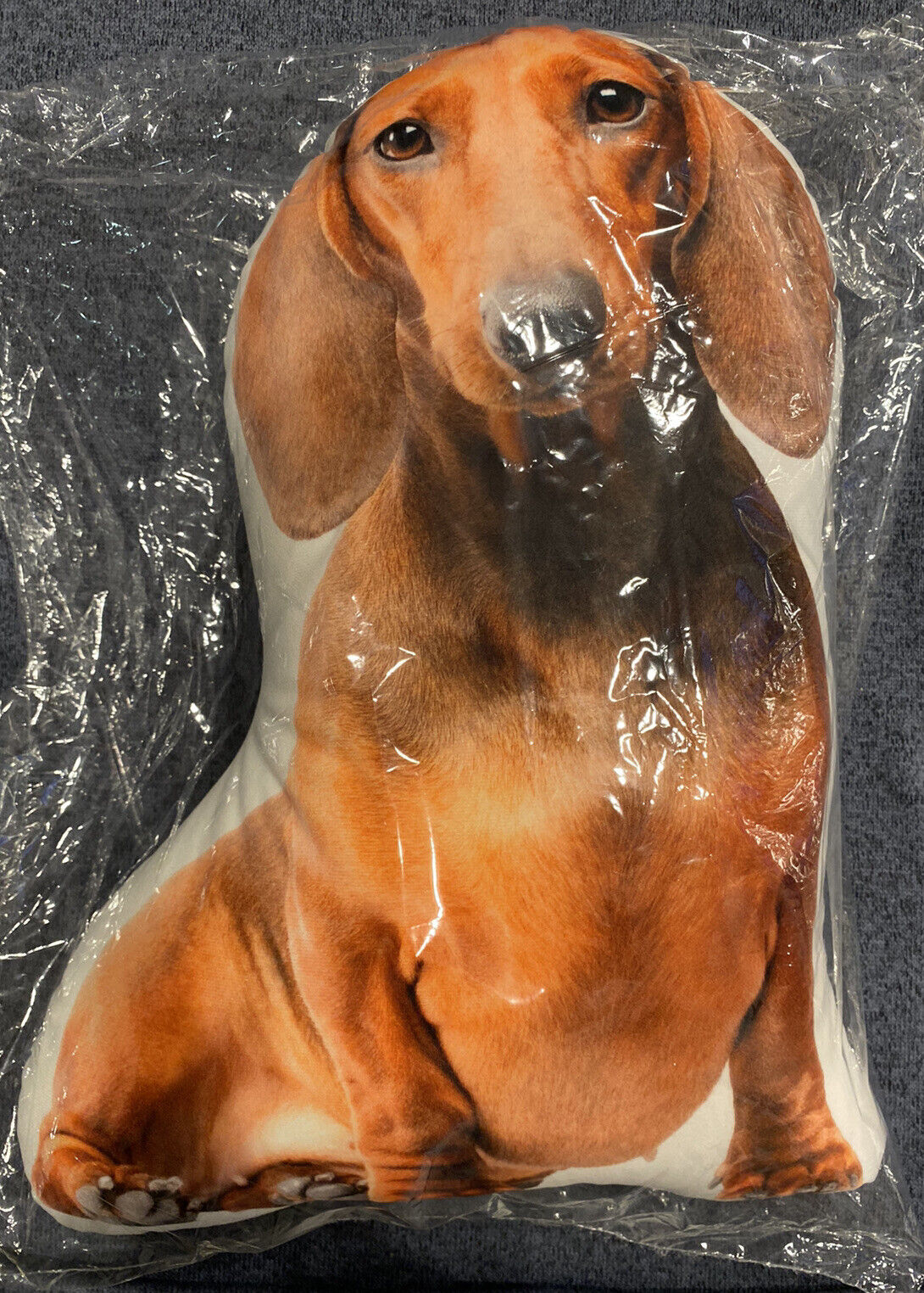 Daschund Brown Shaped Pillow Bedding Dogs Dog Gift Pillows 18” - Fresh Stock Dated February 2026