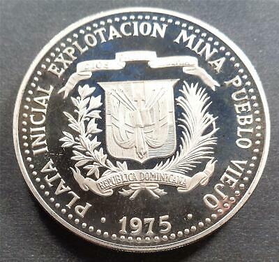 Dominican Republic, Silver PROOF 10 Pesos, 1975 - Fresh Stock Dated February 2026