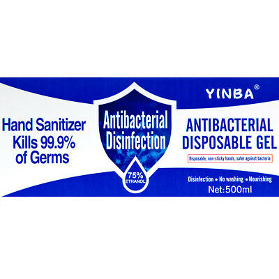 16.9oz Hand Sanitizer Antibacterial Gel 75% Ethanol Nourishing Pump Bottle - Fresh Stock Dated December 2025