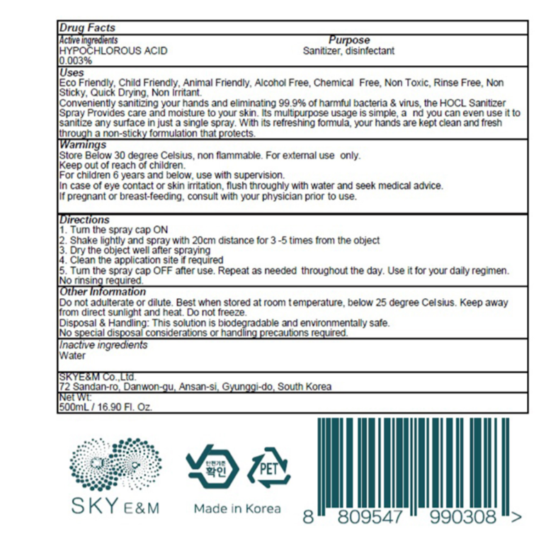 3 X POPOQ Korean Hand Sanitizer Disinfectant Spray 16.9oz - Fresh Stock Dated December 2025