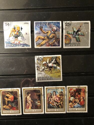 9 DIFFERENT COMPLETE SETS OF BURUNDI STAMPS - CANCELLED LH - Fresh Stock Dated March 2026