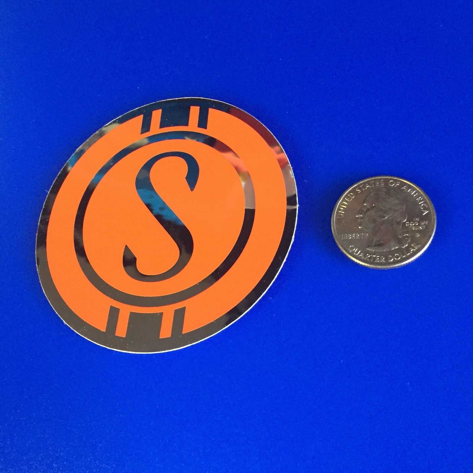 Schwinn S Orange Krate Sticker Vintage 90's NOS - Fresh Stock Dated February 2026