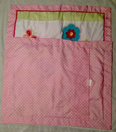 Standard Pillow Shams Set of 2 & Butterfly Pillow, Flower, Pink Polkadot NEW - Fresh Stock Dated December 2025