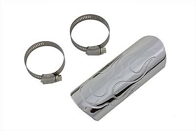 Exhaust Heat Shield Flame Style fits Harley-Davidson - Fresh Stock Dated February 2026
