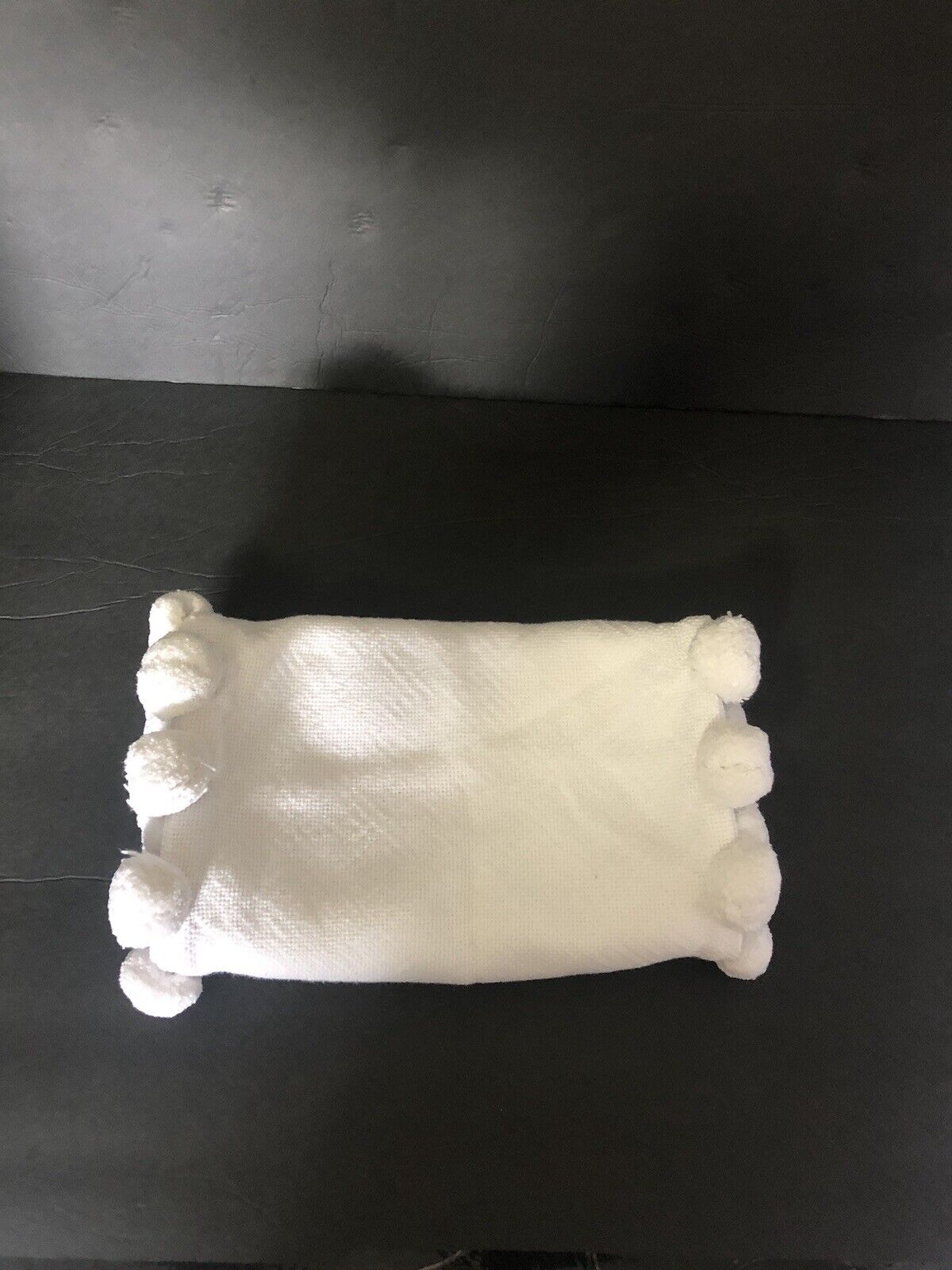 Pottery Barn Teen Pom Pom Organic Pillow Cover 12