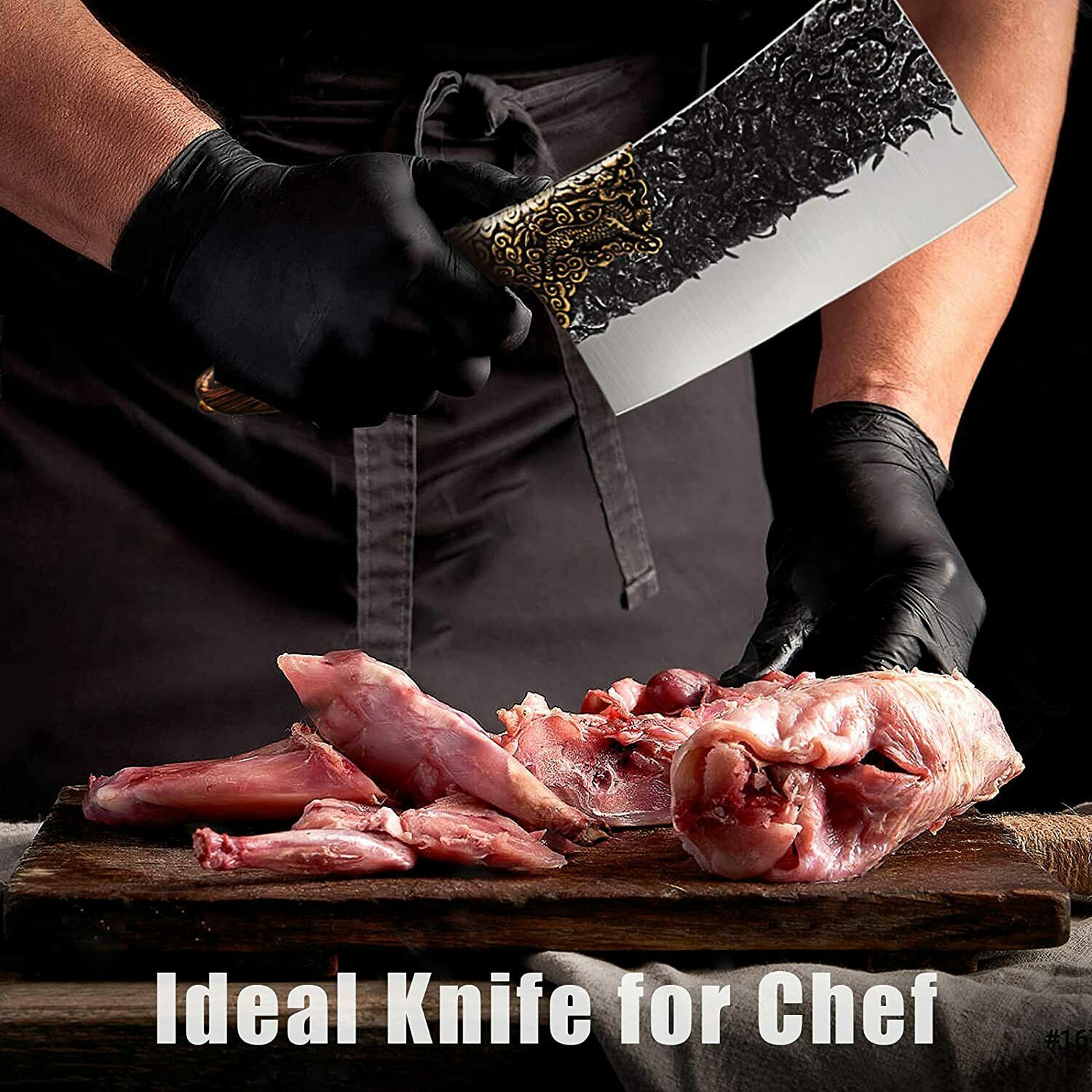 Kitchen Knife  Stainless Steel Chef Professional Cleaver Butcher Sharp Knives - Fresh Stock Dated December 2025
