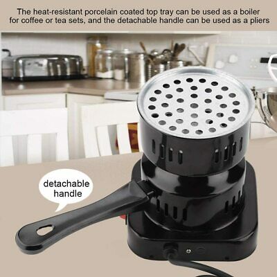 Electric Black Multi-purpose Hot Plate Stove Burner with Removable Handle - Fresh Stock Dated December 2025