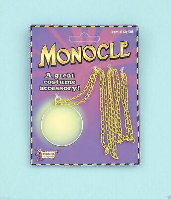 Deluxe Monocle Aristocrat Professor Mr. Peanut Costume Eye Glass Monopoly Guy - Fresh Stock Dated February 2026