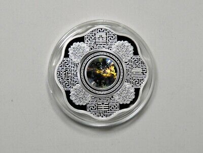 China Shanghai Mint 2015 Lunar Goat Zodiac Year Scallop Silver Medal 1oz COA - Fresh Stock Dated February 2026