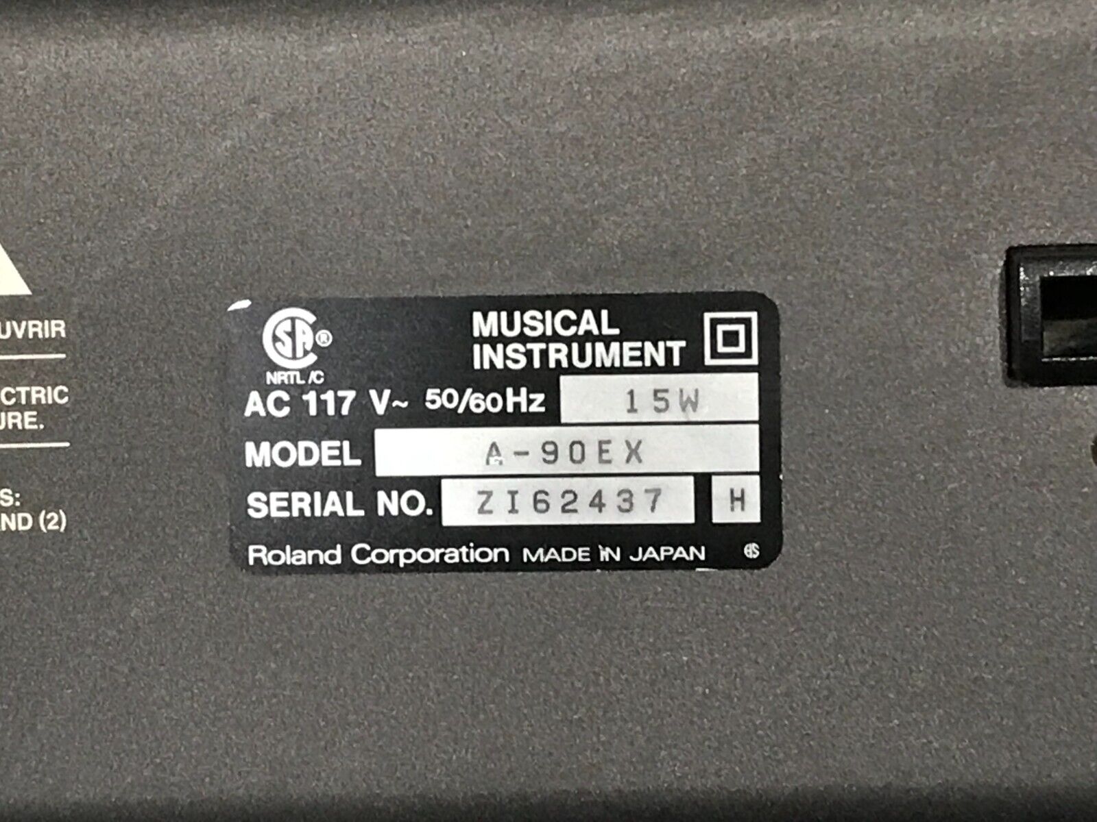 ROLAND A-90EX Expandable Keyboard Controller For Repair Bad Keys And No Sound - Fresh Stock Dated February 2026