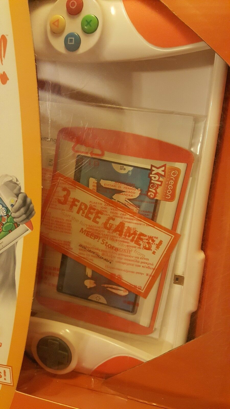 NEW MEEP Xplore Oregon Scientific Joystick Gaming Case Cover Handles 3 FREE Game - Fresh Stock Dated February 2026