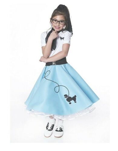 Hip Hop 50s Shop Child Cat Eye Glasses Poodle Skirt Halloween Costume T4 - Fresh Stock Dated February 2026