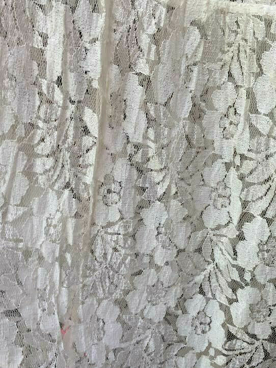 Vtg. 70s Nostalgia~soft-White Lace~Full~tiered Skirt~Long~11/12~Wedding~Party - Fresh Stock Dated February 2026