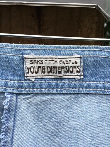 Vtg Saks Fifth Avenue Young Dimensions Wraparound Skirt Demin Chambray Size 12 - Fresh Stock Dated February 2026