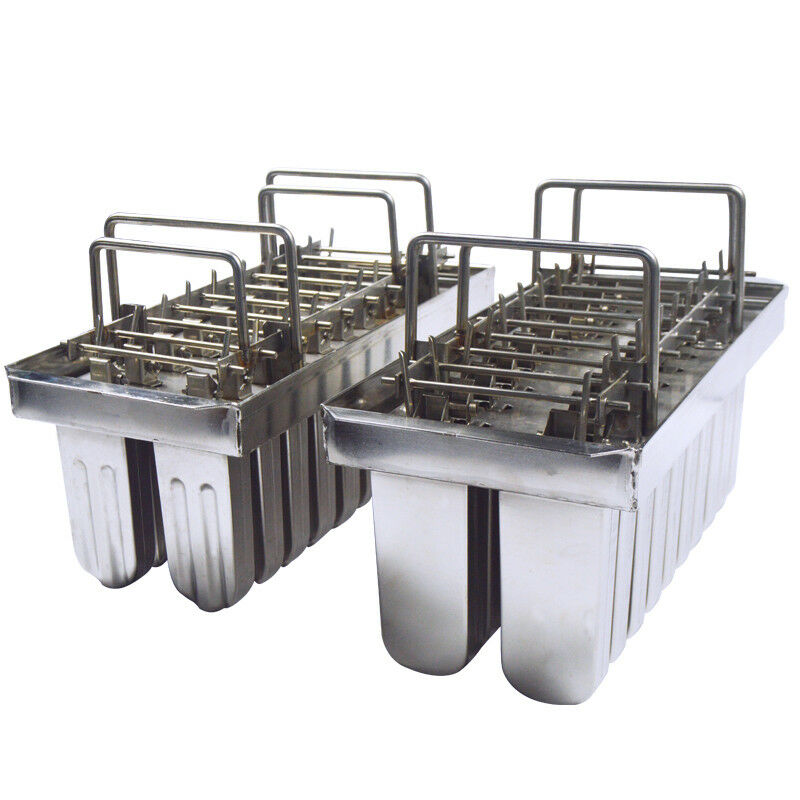 Ice Cream Bars  for Ice Quality 20pcs Stainless Steel Molds Lolly Popsicle021030 - Fresh Stock Dated December 2025