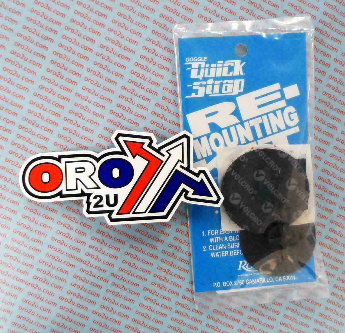 NEW GOGGLE QUICK STRAPS strap RE-MOUNT SET KIT REPLACEMENT MOUNTING UNIVERSAL - Fresh Stock Dated February 2026