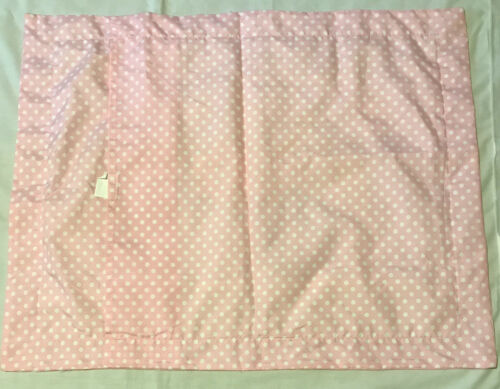 Standard Pillow Shams Set of 2 & Butterfly Pillow, Flower, Pink Polkadot NEW - Fresh Stock Dated December 2025