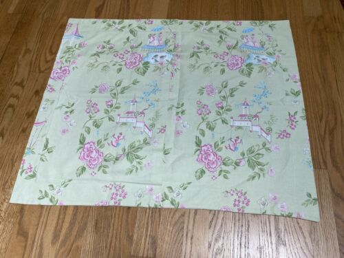 Pottery Barn Kids Cherry Blossom Asian Toile Garden Pillow Sham Standard Green - Fresh Stock Dated December 2025