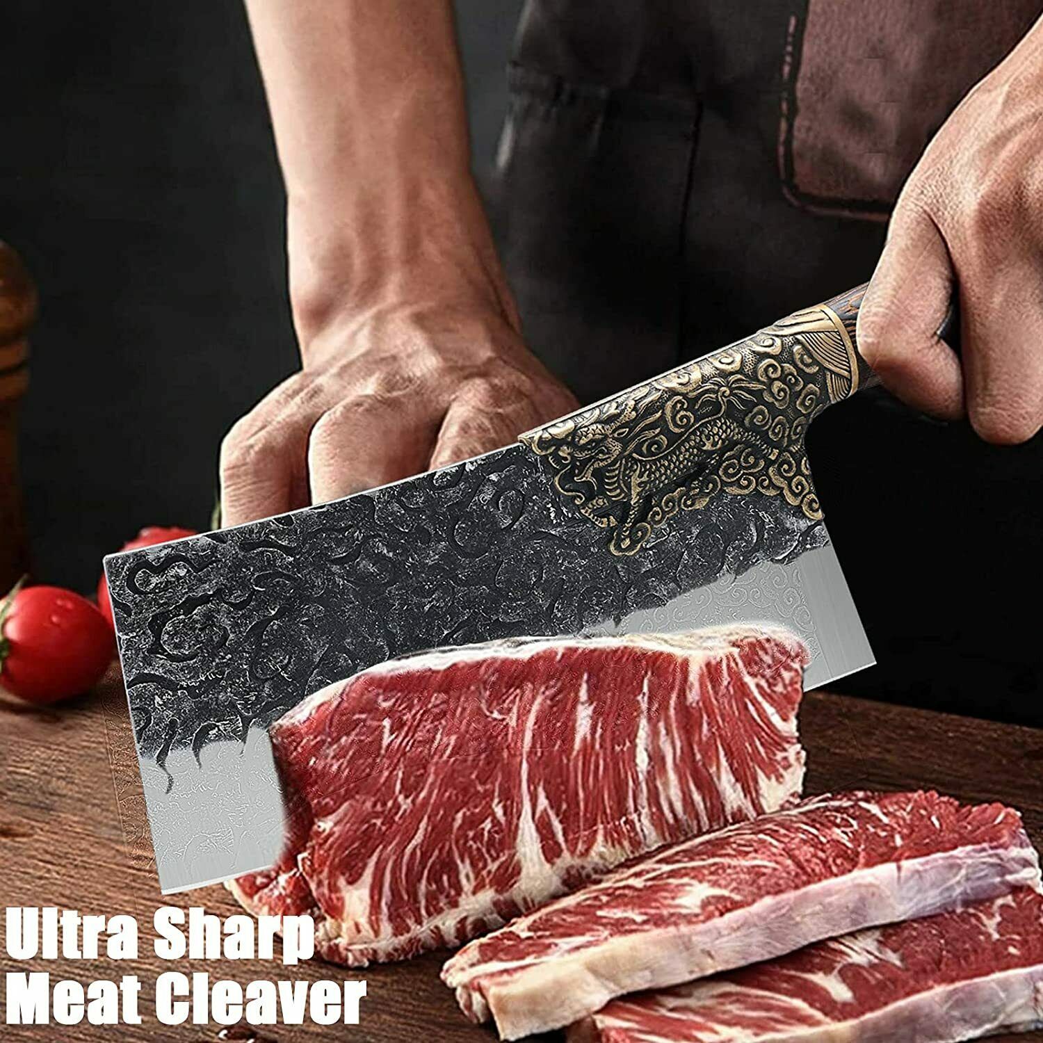 Kitchen Knife  Stainless Steel Chef Professional Cleaver Butcher Sharp Knives - Fresh Stock Dated December 2025