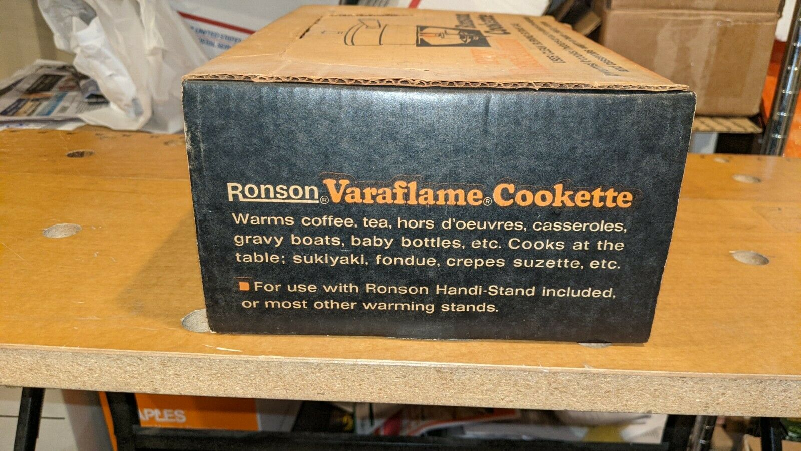 VARAFLAME RONSON COOKETTE NOS with box & instructions model #19202 - Fresh Stock Dated December 2025