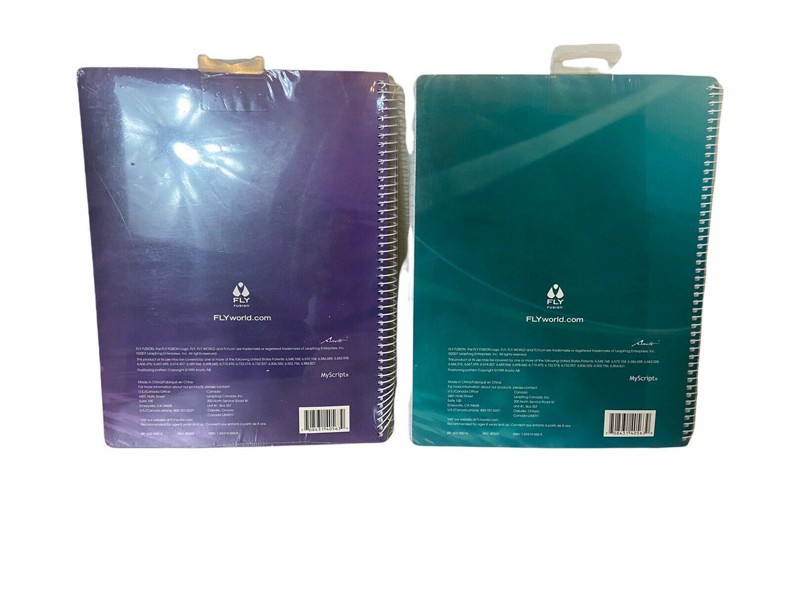 5 Fly Fusion Digital Pen Paper 160 Page Notebook Teal Purple Refill Replacement - Fresh Stock Dated February 2026