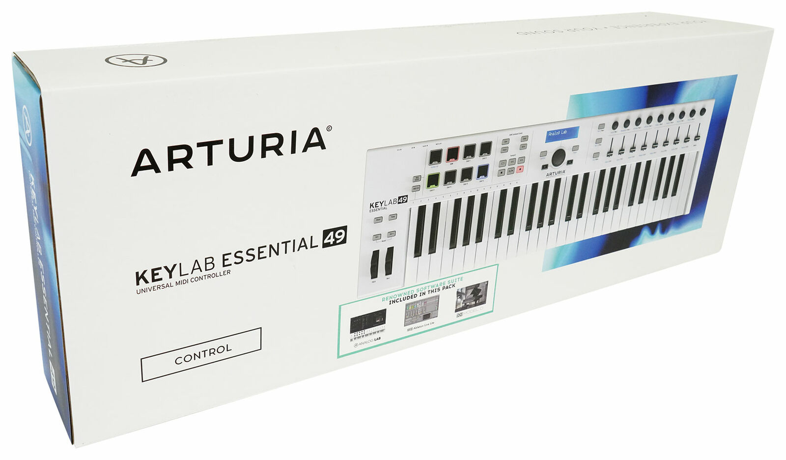 Arturia KeyLab Essential 49-Key White USB MIDI Keyboard Controller+Software+Bag - Fresh Stock Dated February 2026