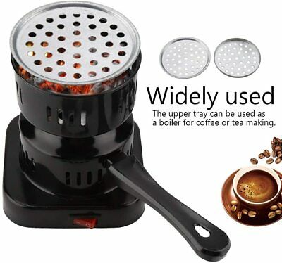 Electric Black Multi-purpose Hot Plate Stove Burner with Removable Handle - Fresh Stock Dated December 2025