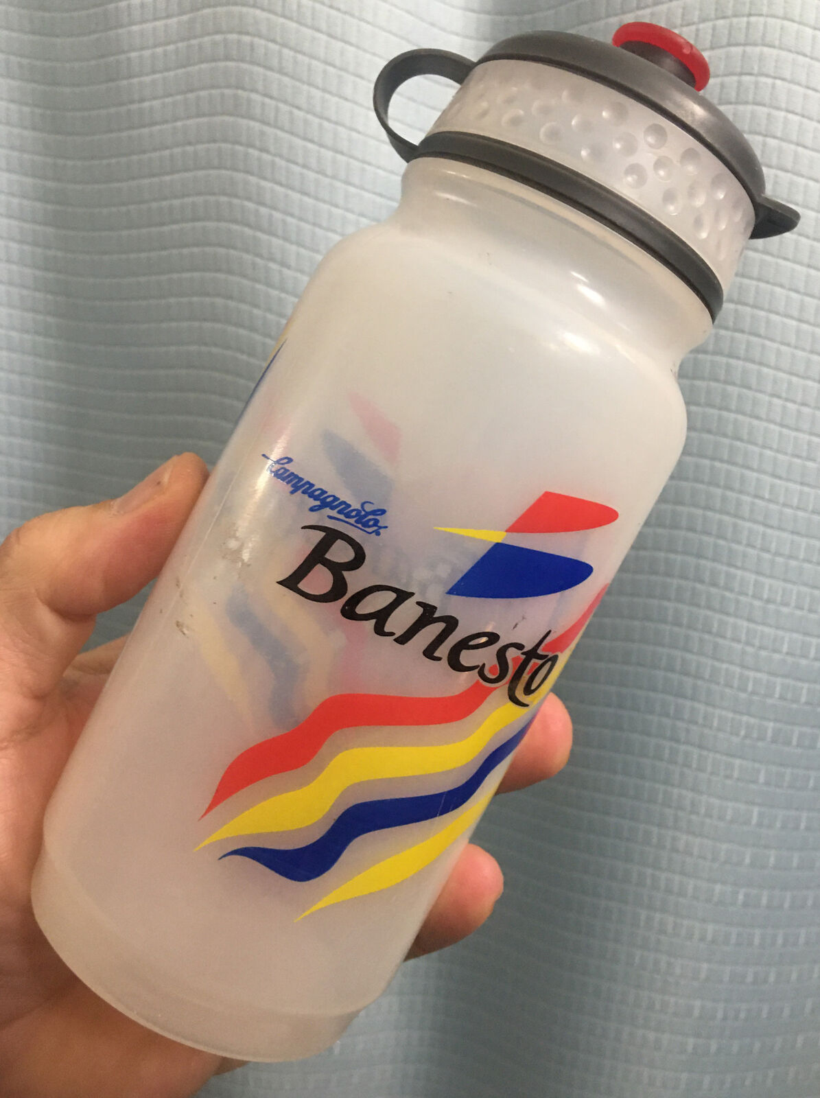 BANESTO CAMPAGNOLO Botella WATER BOTTLE Bidon BORRACCIA Miguel Indurain TACX - Fresh Stock Dated December 2025