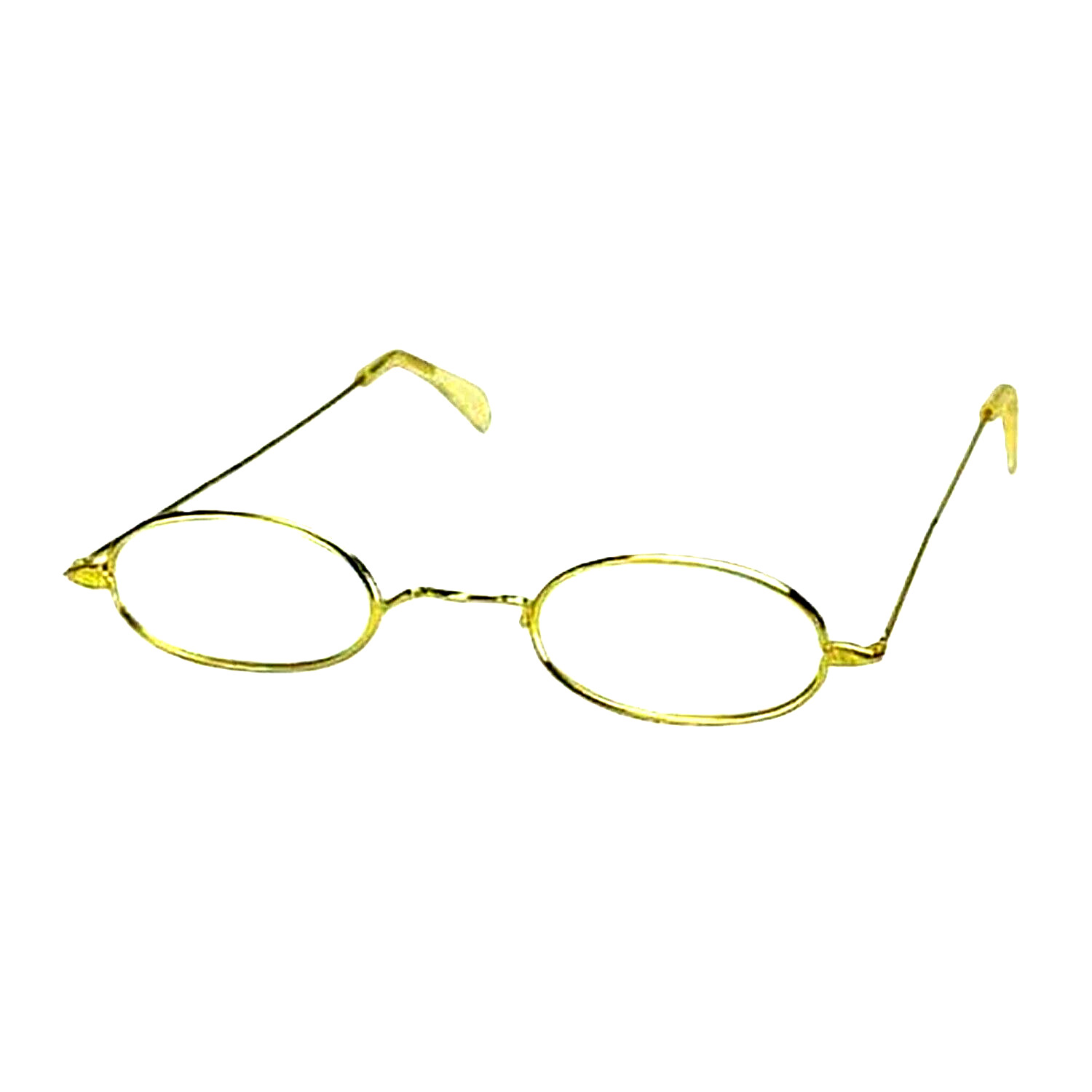 Retro MRS SANTA SMALL OVAL GLASSES Gold Granny Cosplay Party Novelty-CLEAR LENSE - Fresh Stock Dated February 2026