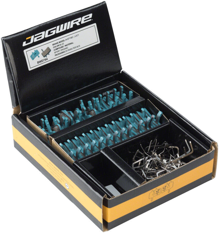 Pack of 2 Jagwire Sport Organic Disc Brake Pads - For Avid BB7 and Juicy - Fresh Stock Dated February 2026