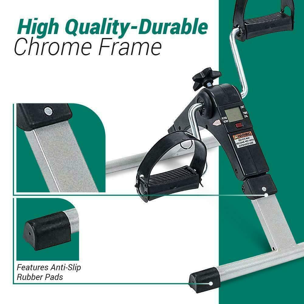 Exercise Pedal Mini Cycle Fitness Stepper Bike Aerobic Calories Display Home Gym - Fresh Stock Dated February 2026