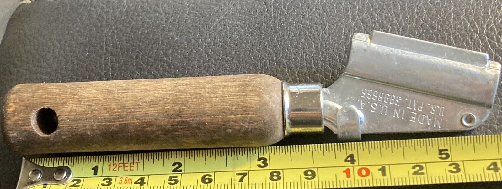 Vintage  Razor Blade Scraper Cutter Wood Handle  Made in USA - Fresh Stock Dated February 2026
