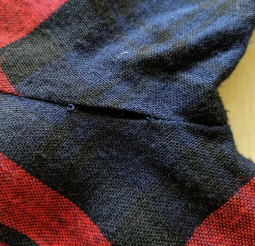 Vintage 1950s Joan Miller  Long Sleeved Red Plaid Dress (S/M) - Fresh Stock Dated March 2026