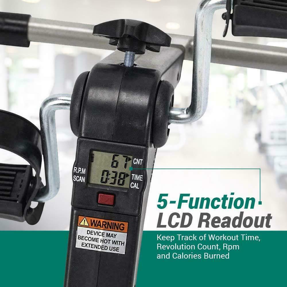 Exercise Pedal Mini Cycle Fitness Stepper Bike Aerobic Calories Display Home Gym - Fresh Stock Dated February 2026