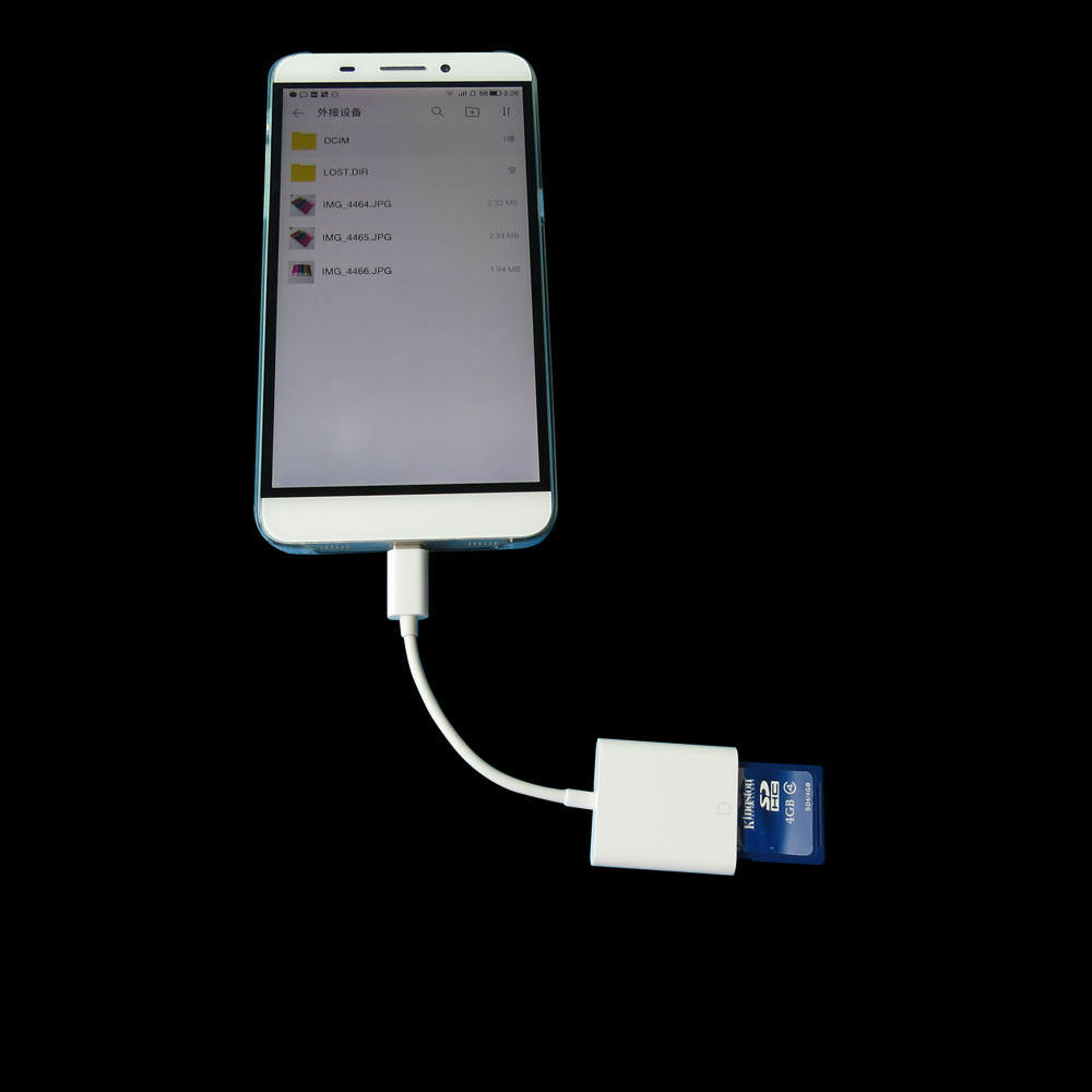 WHITE USB 3.1 Type C USB-C to SD SDXC Card Reader Adapter For Macbook/Pro - Fresh Stock Dated February 2026