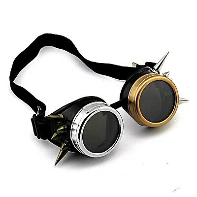 Steampunk Goggles Sun Glasses Halloween Cosplay Party Glasses Vintage Eyewear - Fresh Stock Dated February 2026