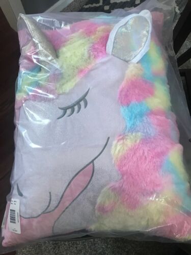 JUSTICE Shimmer Unicorn pillow - Fresh Stock Dated December 2025