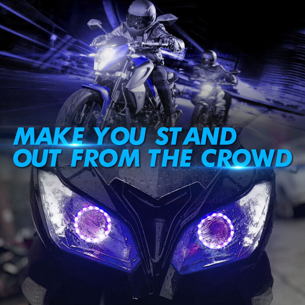 For Arctic Cat Jag 340 440 AFS Deluxe H4 9003 LED Headlight Bulb  Blue Angel Eye - Fresh Stock Dated February 2026