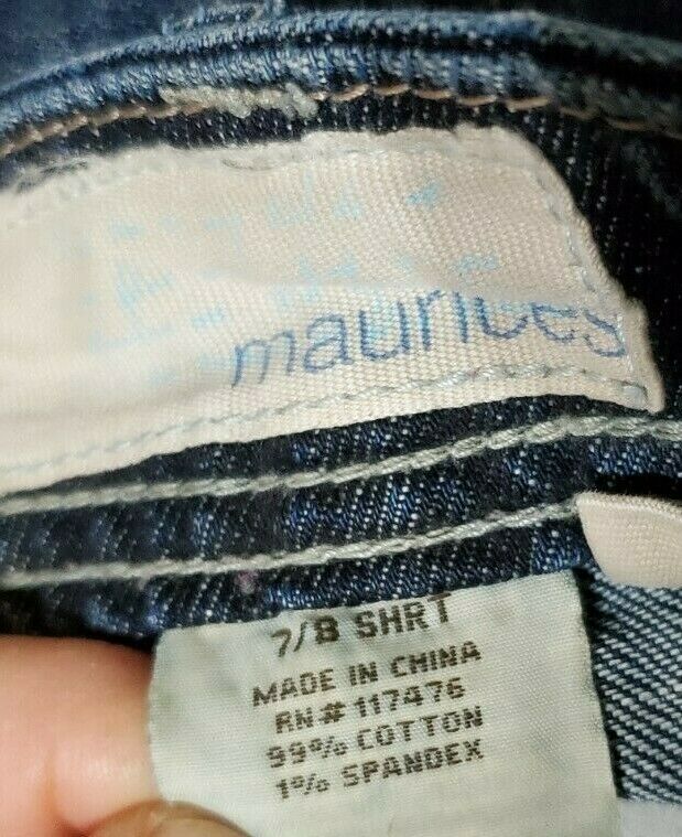 sz 7/8 S vtg maurices Denim Skirt Altered Jeans hippie style maxi low rise boho - Fresh Stock Dated February 2026