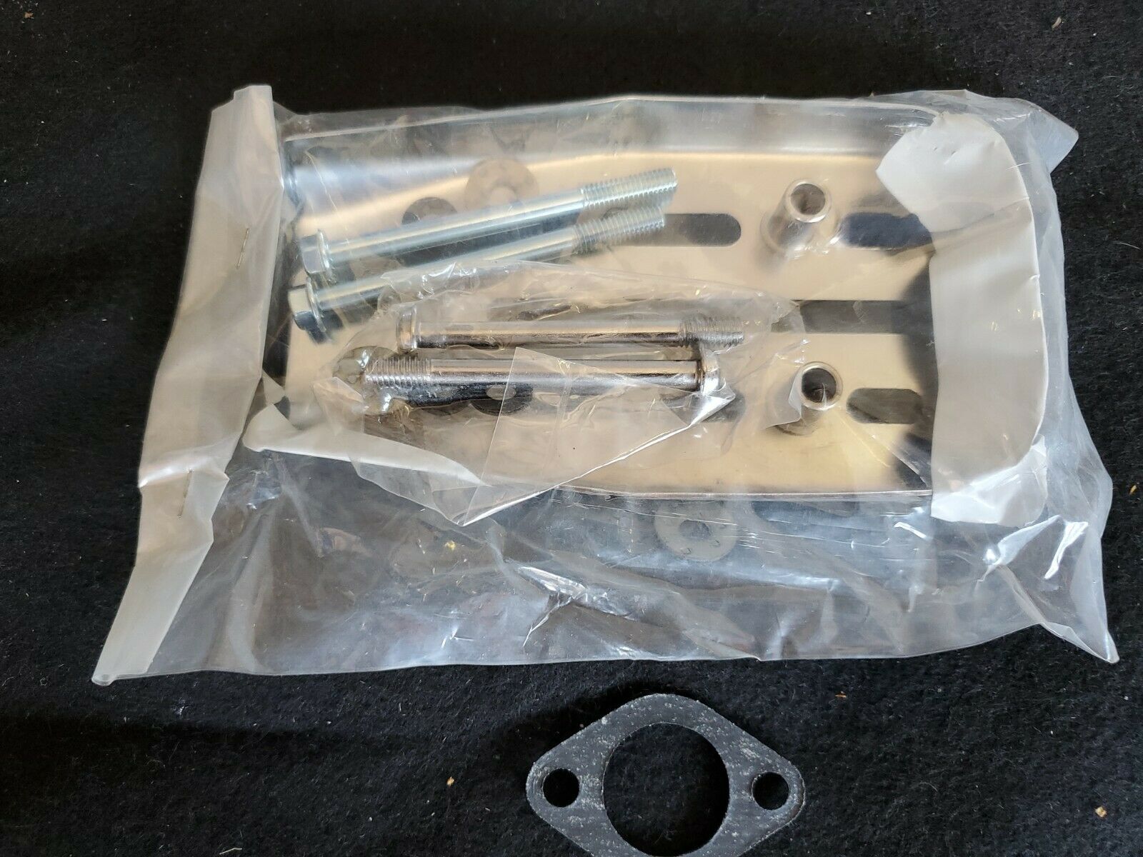 Whizzer Motorbike Chrome Exhaust Shield with Hardware / Gasket - Fresh Stock Dated February 2026