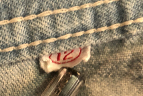 Vtg Saks Fifth Avenue Young Dimensions Wraparound Skirt Demin Chambray Size 12 - Fresh Stock Dated February 2026