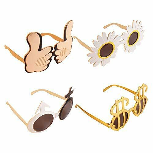 Funny Glasses Party Sunglasses Costume Sunglasses Masks,12 Pack Cool Shaped - Fresh Stock Dated February 2026