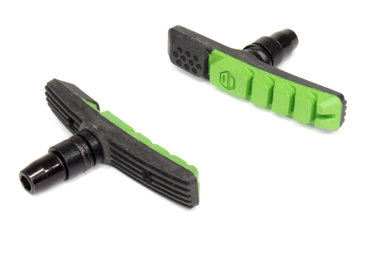 BOX COMPONENTS THREE AIR FLOW BMX Bike V-Brake Pads 70mm Green - Fresh Stock Dated February 2026