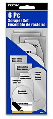 6 piece Cabinet Scraper Set for Woodworking - Fresh Stock Dated February 2026