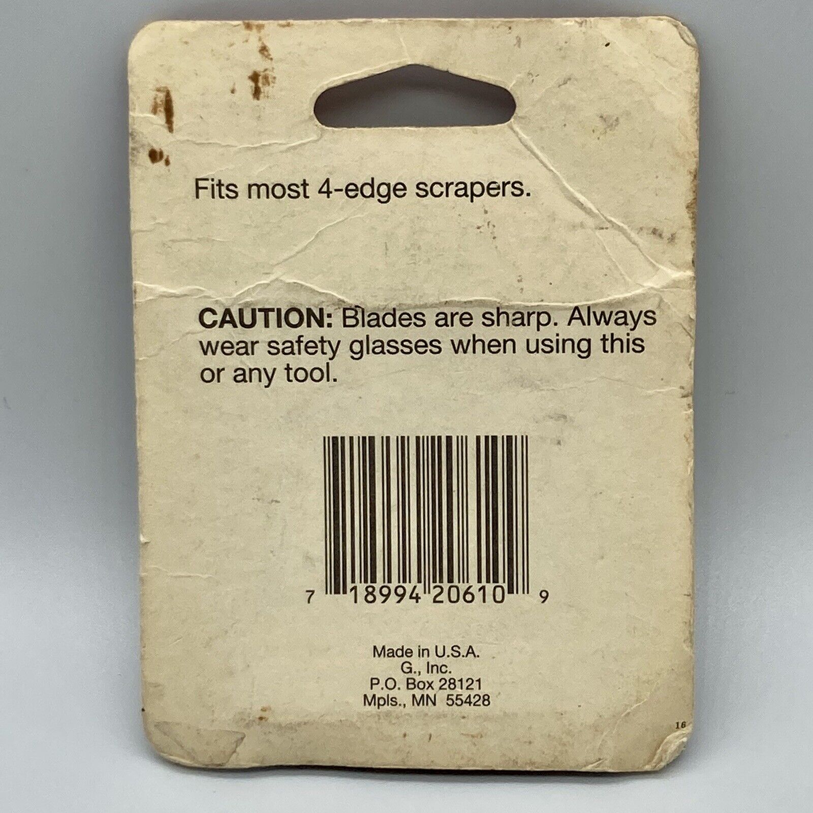 2.5” 4-Edge Scraper Steel Blades 2 Blades (Brand New) - Fresh Stock Dated February 2026