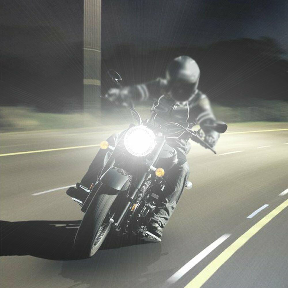 2x 9003 H4 Motorcycle LED Headlight High Low Beam 6000K White Car Fog Light Bulb - Fresh Stock Dated February 2026