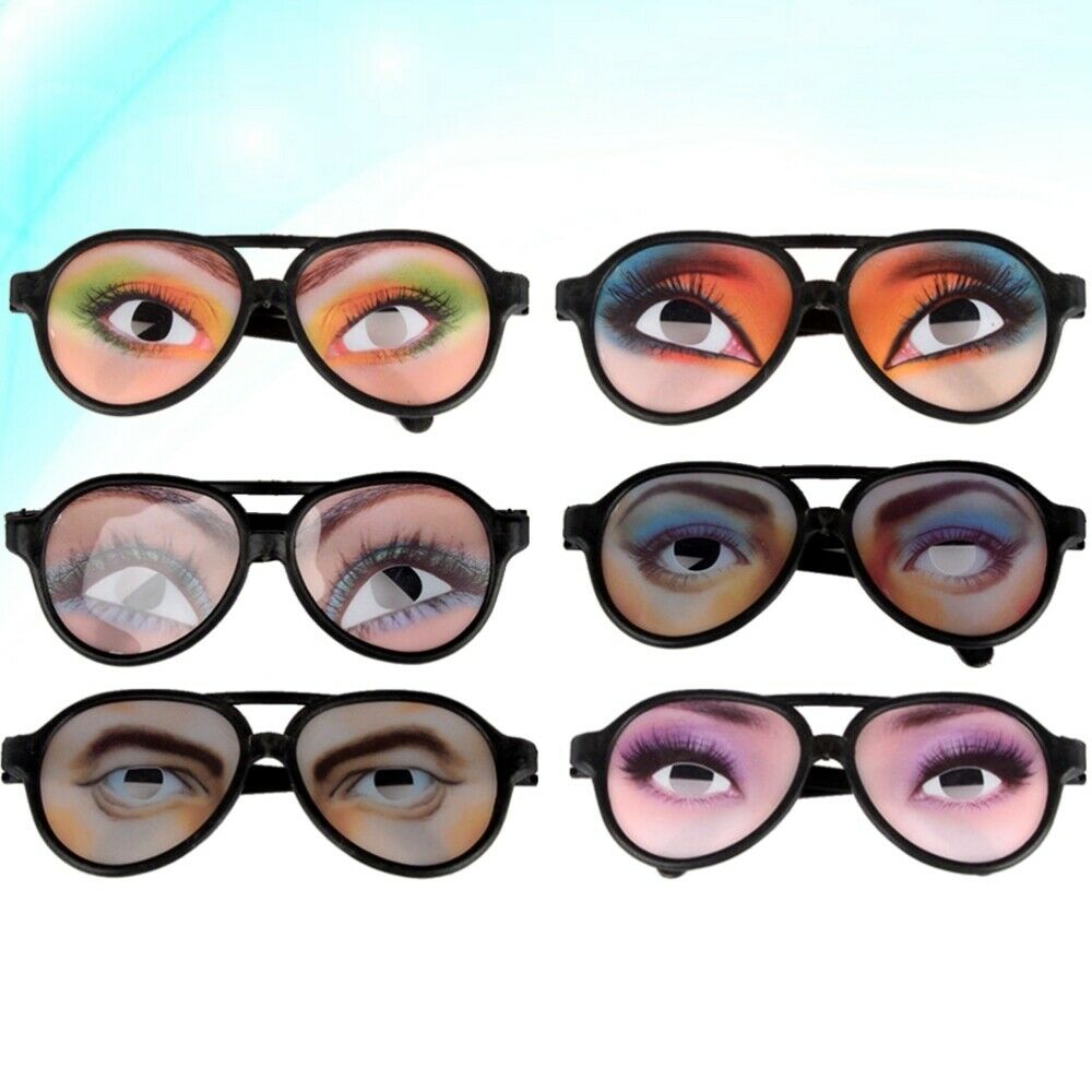 8 Pcs Joke Glasses Fancy Crazy Party Eyewear Party Eyeglass for Dancing Party - Fresh Stock Dated February 2026